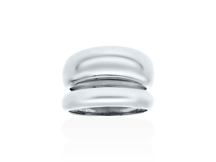 Ring Gloss  in silber vergoldet