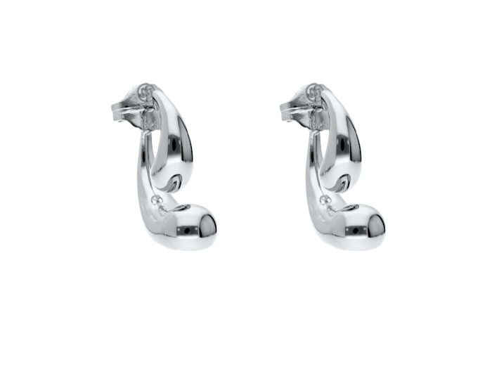 Pendientes Gloss  en plata dorada