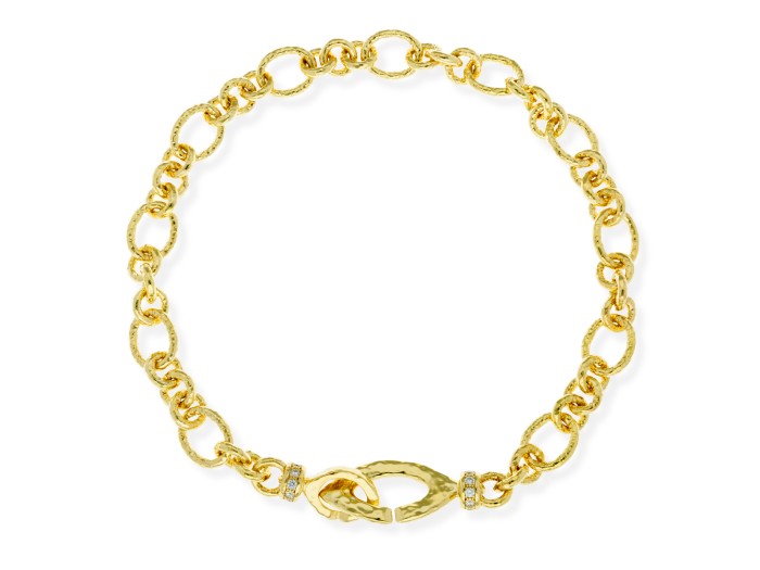 Necklace Gloss  in golden silver