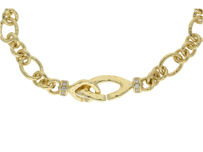 Necklace Gloss  in golden silver