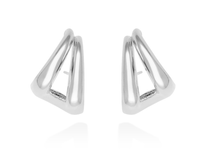 Pendientes Gloss  maxi  en plata dorada