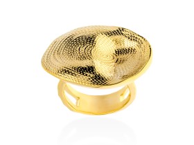 Anillo ST. TROPEZ  en plata dorada