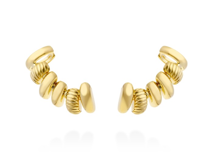 Climber Earring ECLAT  in golden silver