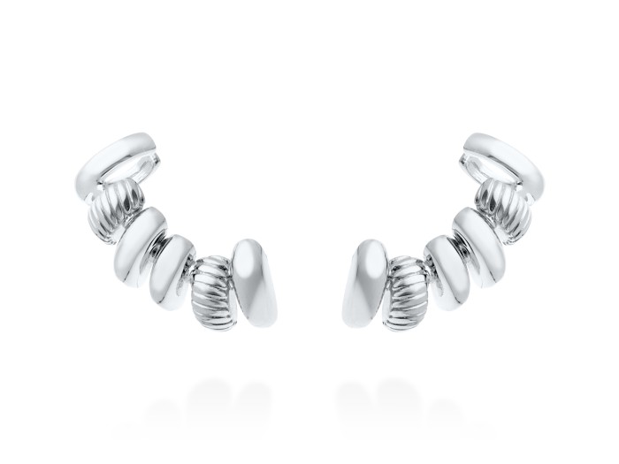 Climber Earring ECLAT  in golden silver